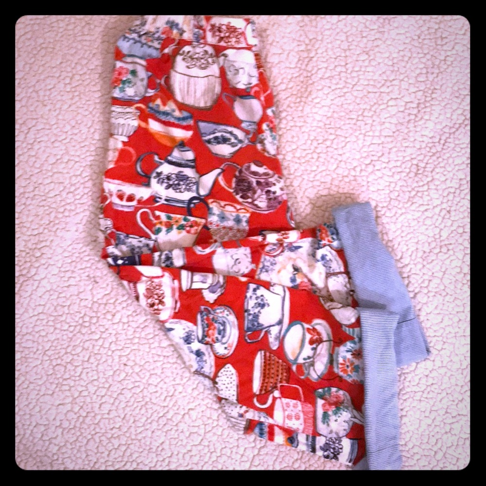Tea party pajama pants